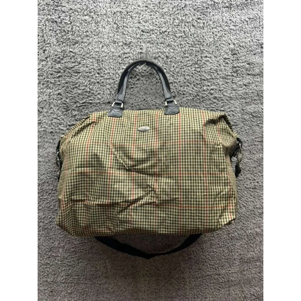Diane Von Furstenberg Checkered Carry On‎ Luggage Travel Duffle Bag 14